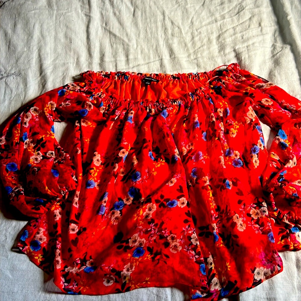 Beautiful INC off the shoulder blouse